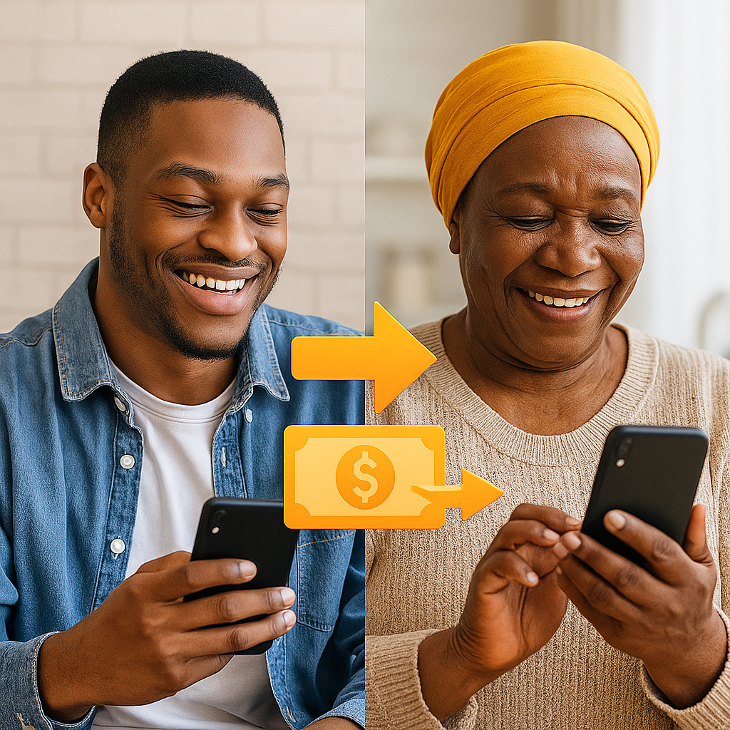 Person using laptop and phone